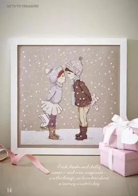 

DD Mouse avatar Counted Cross Stitch Kit Cross stitch RS cotton with cross stitch Lovers in the snow