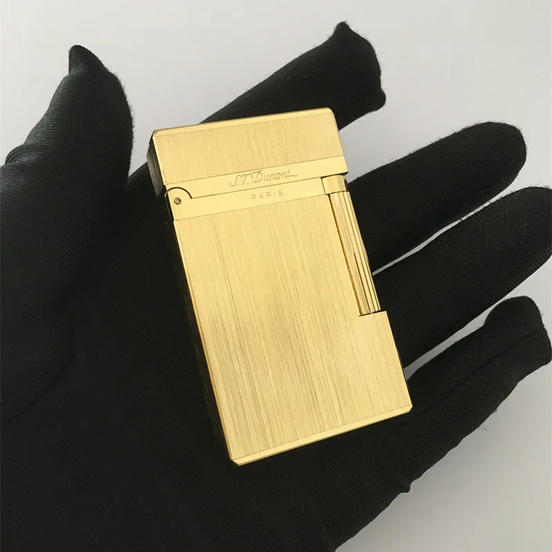 

Газовая ветрозащитная Зажигалка S.T для прикуривателя Dupont с ярким звуком! Новый с камнем и колесиком и адаптером T962