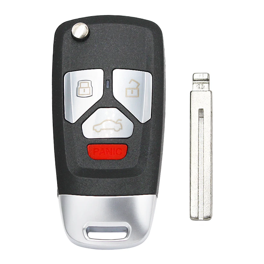Upgraded Flip 4 buttons Remote Key Fob 433MHz with ID46 chip for Hyundai i40 P/N: 95430-32521 uncut | Автомобили и мотоциклы