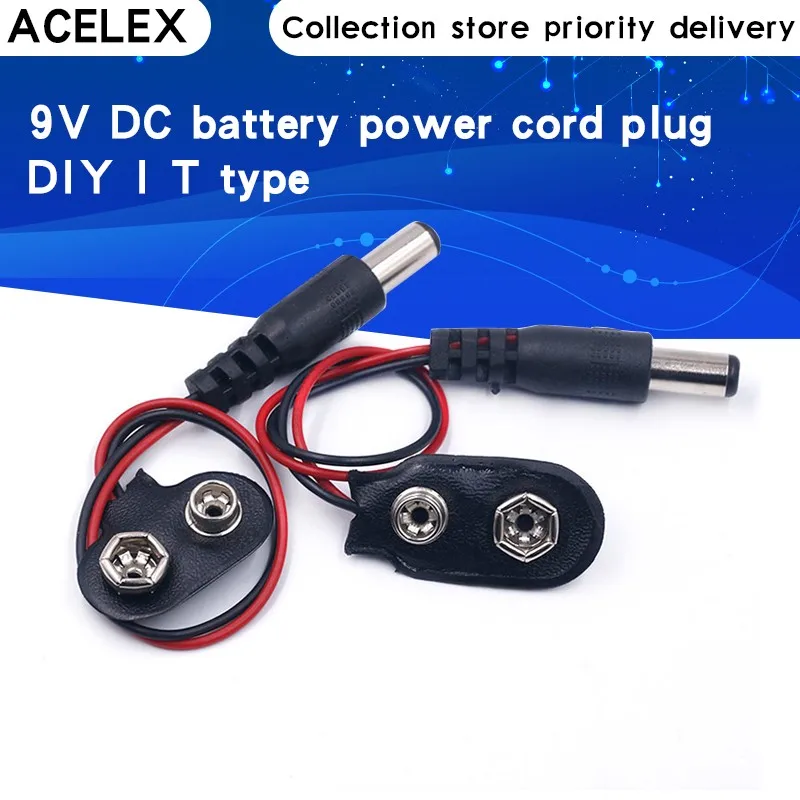 9V DC Батарея Кабель питания зажим для цилиндрического разъема Arduino DIY I T