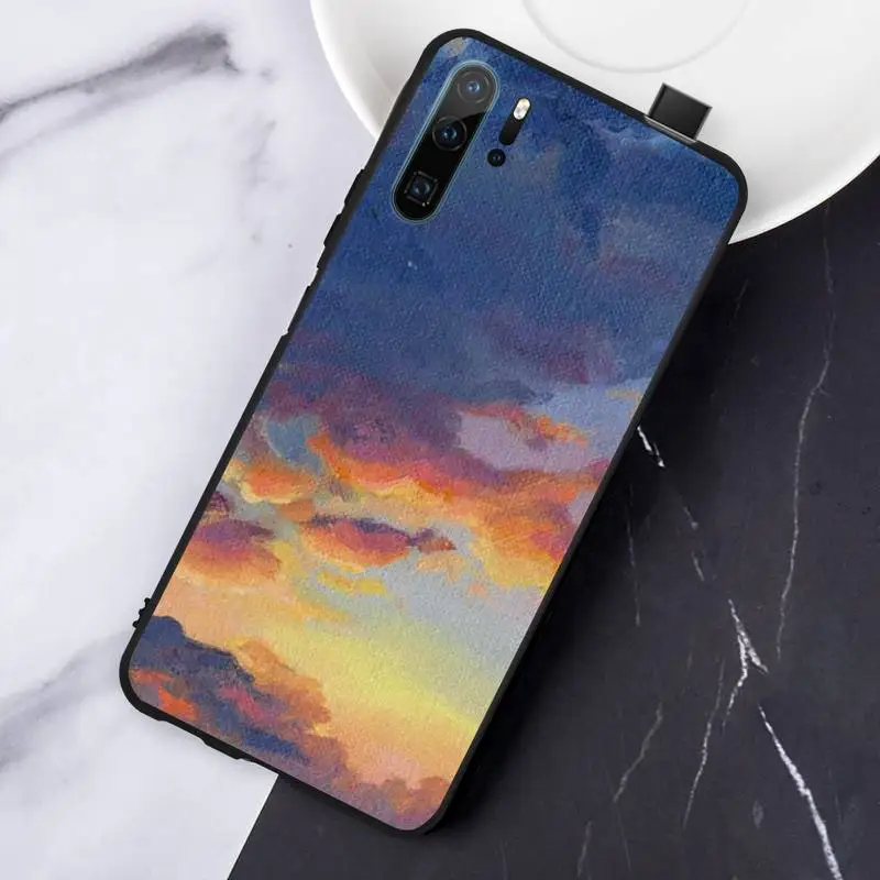

Oil painting sky high quality Phone Case For Huawei honor Mate P 10 20 30 40 Pro 10i 9 10 20 8 x Lite