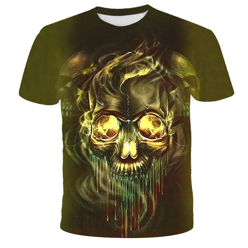 

New 3D Skull Print Baby T-shirt Boy Girl Summer New Hipster Hip Hop Tshirt Tops Cool Short Sleeve Tops Unisex Funny Tee Clothes