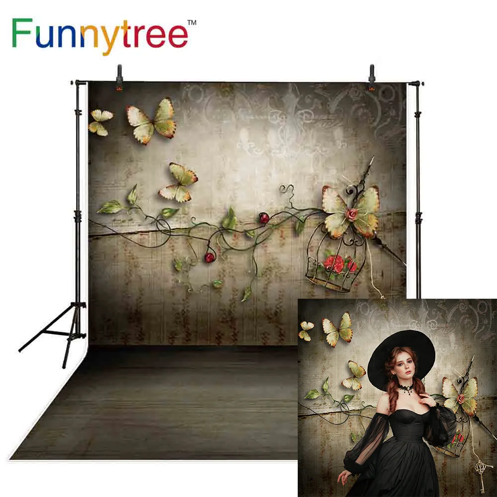 Фотофон Funnytree для свадебной фотосъемки boda винтажный весенний фон с изображением