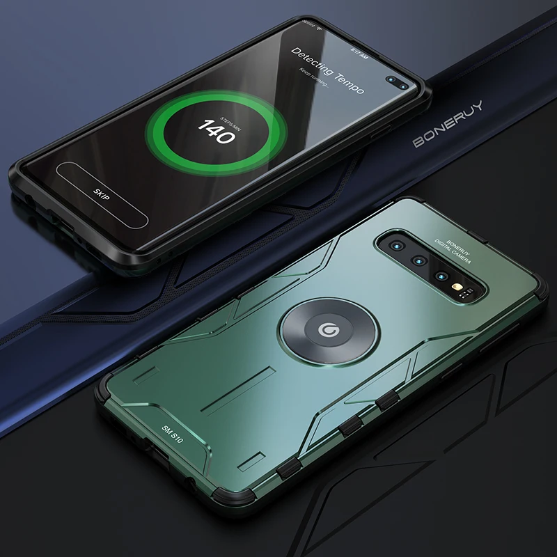 Противоударный металлический бронированный чехол для Samsung Galaxy S10 Note 10 9 Plus S9Plus