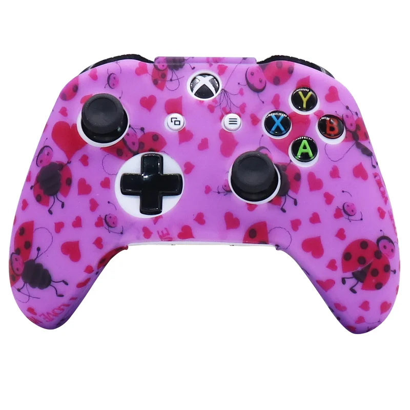 Silicone Gamepad Protective Case Skin For XBox One Slim Controller Controle Cover Joystick XBOXONES Video Games Accessories | Электроника