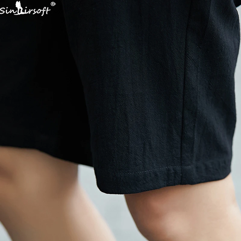 Summer New Style Cotton Loose Casual Shorts For Men Fashion Elastic Waist Beach Plus Size M-4XL | Мужская одежда