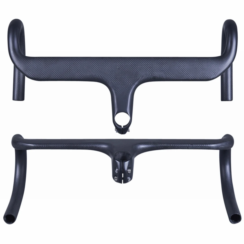 Сверхлегкий матовый руль из углеродного волокна 3K гоночного велосипеда