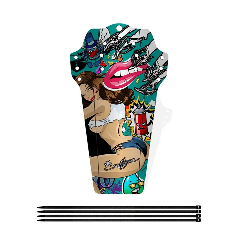 

Брызговик велосипедный передний/задний из углеродного волокна с 4 крепежными ремешками, 1 шт.