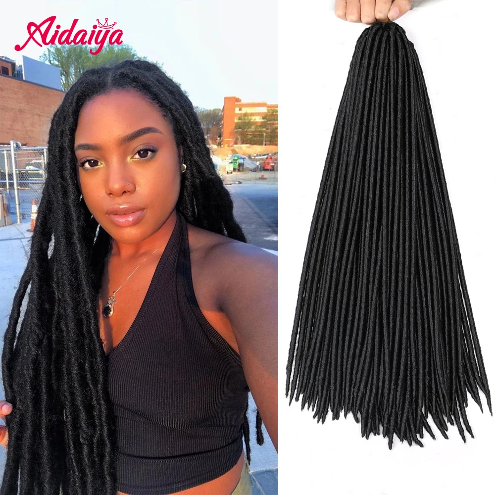 Aidaiya прямые искусственные локоны в стиле Crochet волосы 18 &quot24 пряди дреды | Отзывы и видеообзор