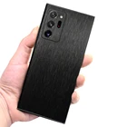 Матовая пленка с металлическим напылением для Samsung Galaxy S22 21 Ultra S20 S10 Plus S10E, полное покрытие, кожаная задняя крышка Note20 10 Plus 7 FE, наклейка