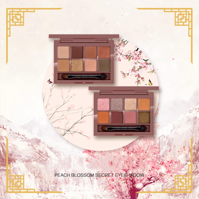 Новые тени Pallete профессиональные блестящие тени для век матовые пигментные блестящие тени палитра персиковый Макияж Палитра Женская косметика