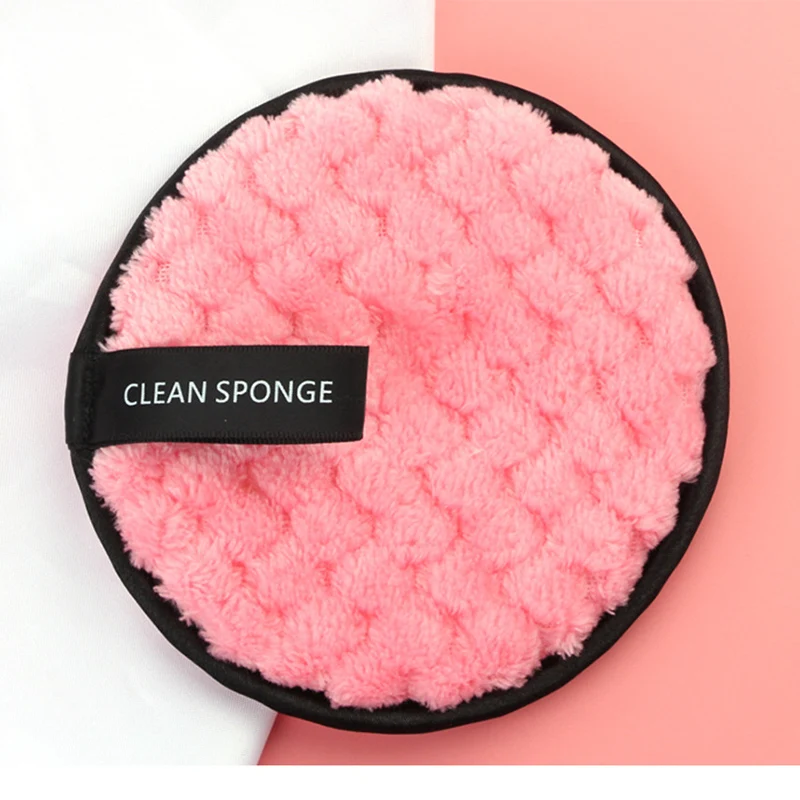 

1pcs Soft Fiber Makeup Sponge Microfiber Cloth Pads Facial Makeup Remover Puff Reusable Nail Art Cleaning Wipe