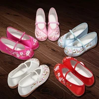 chinese style kids shoes girls dancing shoes embroidered casual comfortable children flats princess shoes spring summer