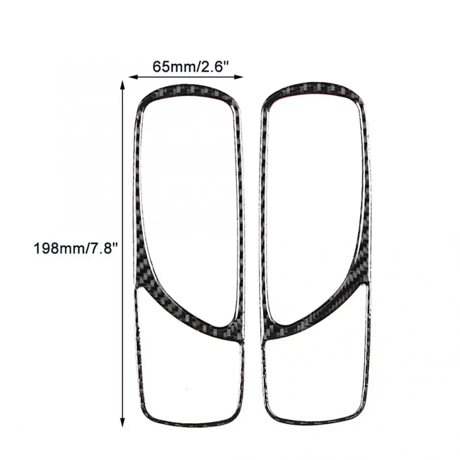 Car Rear Door Handle Cover Trim Sticker Fits for lexus IS250 300 350C2006 2007 2008 2009 2010 2011 2012 Carbon Fiber