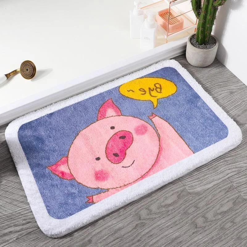 home dog carpet cartoon door mat bath rug fancyoung anti slip cat mat water absorption shower toilet door bathroom anti skid pad free global shipping