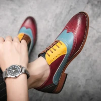 mens business dress shoes fashion lace up mens casual leather oxford shoes flat casual wedding party shoes large size shoes