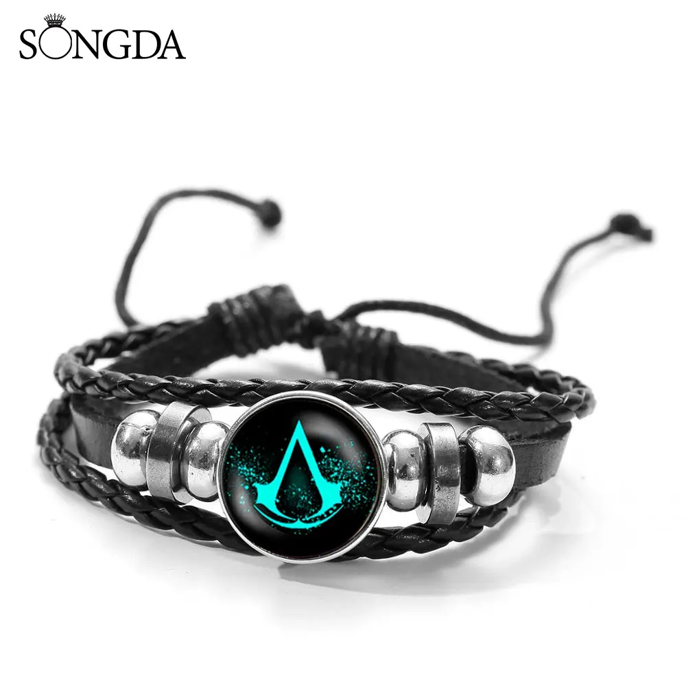 

Trendy Game Bravo FaithCharm Bracelet for Men Women Teen Handmade Glass Photo Dome Button Multilayer Casual Wristbands Souvenir