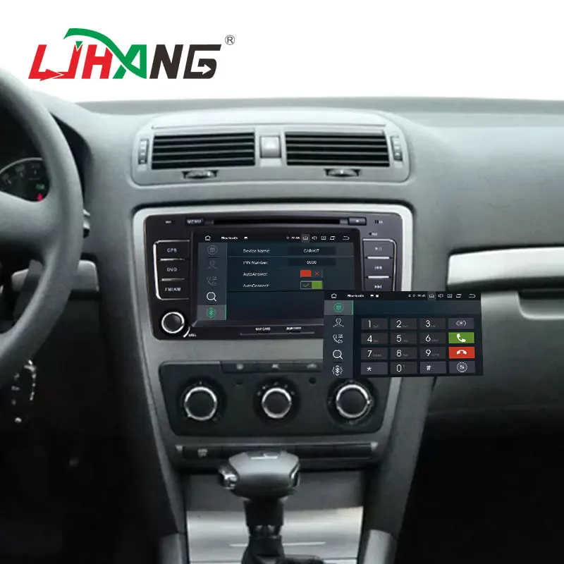 

LJHANG 7 inch Car DVD Multimedia Player Android 10 For Skoda Octavia 2013-2015 WIFI GPS Navigation 1 Din Car radio Stereo Video
