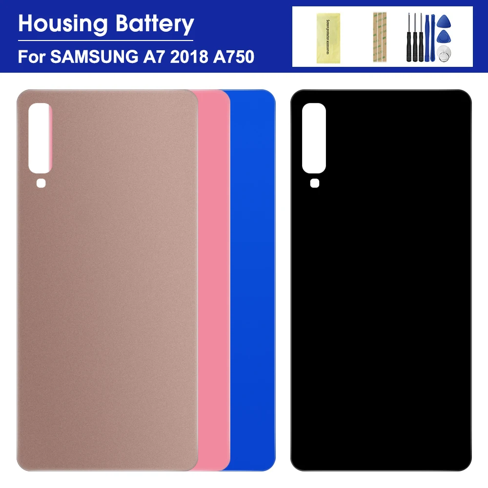 Задняя крышка батарейного отсека для Samsung Galaxy A7 2018 A750F Case A750 SM задняя дверь