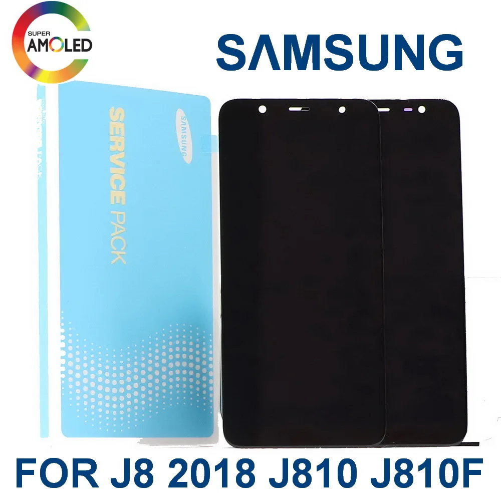 Оригинальный Super AMOLED экран 6 0 дюйма для SAMSUNG GALAXY J8 2018 J810 J810F ЖК дисплей дигитайзер