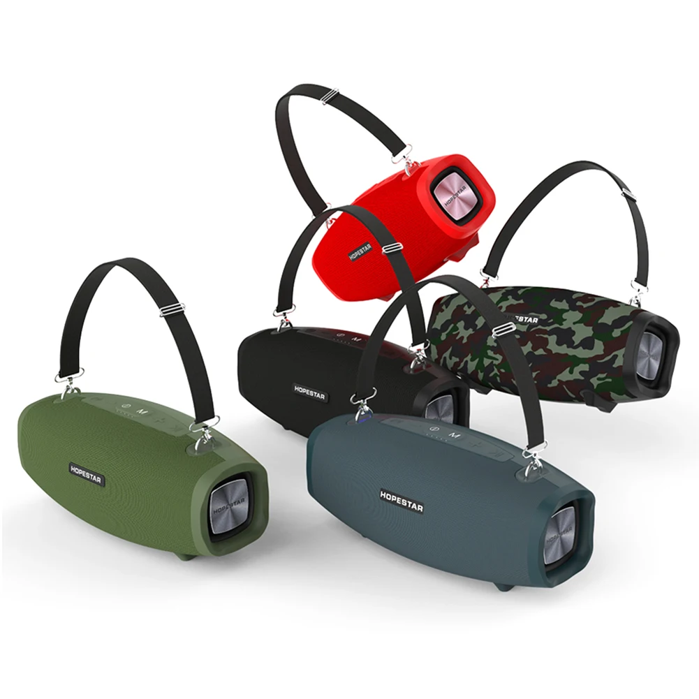 Многофункциональный HOPESTAR H1 40 Вт беспроводной портативный Bluetooth динамик Мобильный фонарик с питанием водонепроницаемый плеер с тяжелыми басами
