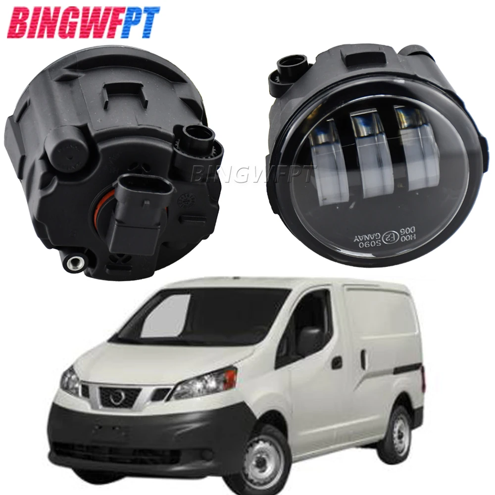 

Для Nissan NV200 2010-2015 автомобильный передний бампер противотуманные фары в сборе светодиодный Противотуманные фары DRL H11 дневные ходовые Против...
