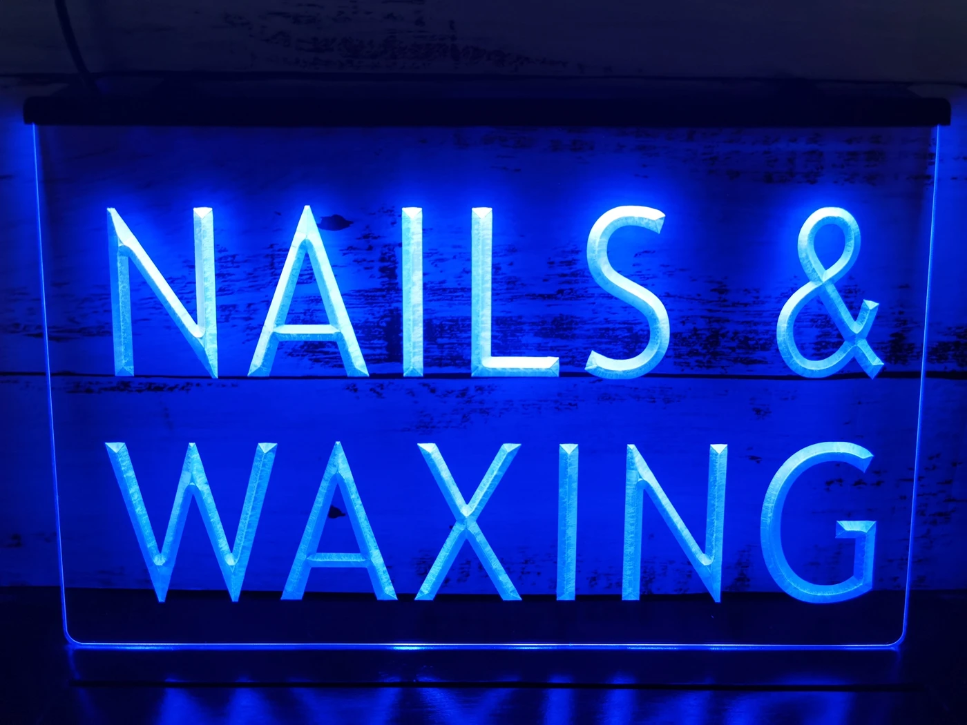 Светодиодная неоновая световая вывеска для салона красоты I358 Nail & Waxing|Таблички и