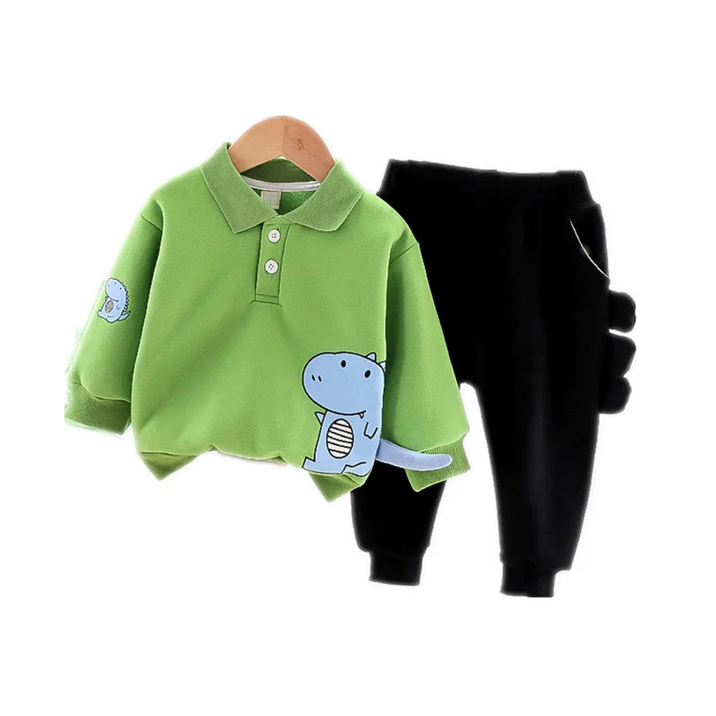 

New Baby Boys Girls Sweatshirt Pants Children Cartoon Clothes Suit Spring Autumn Toddler Fashion Clothing Kids Casual Sportswear