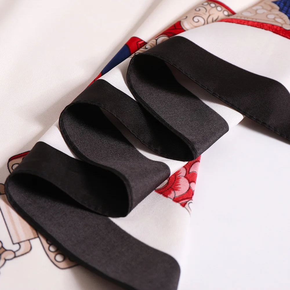 Модный дизайнерский шарф-цепочка Hoiime с драгоценным камнем шелковый шарф H