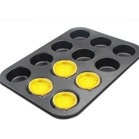 12 holes square cupcake pan muffin tray cupcake mold muffin pan carbon steel baking pan non stick bakeware biscuit pan