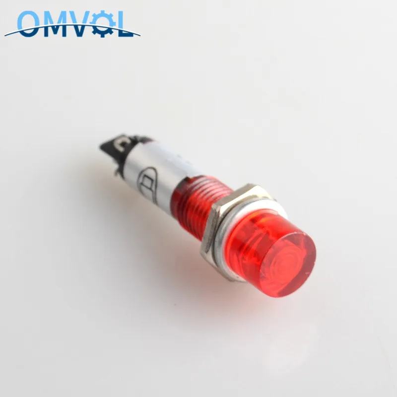 5 шт. 7 мм индикатор питания пилот светильник лампа Xd7-1 - Цвет: 24V  red 7mm