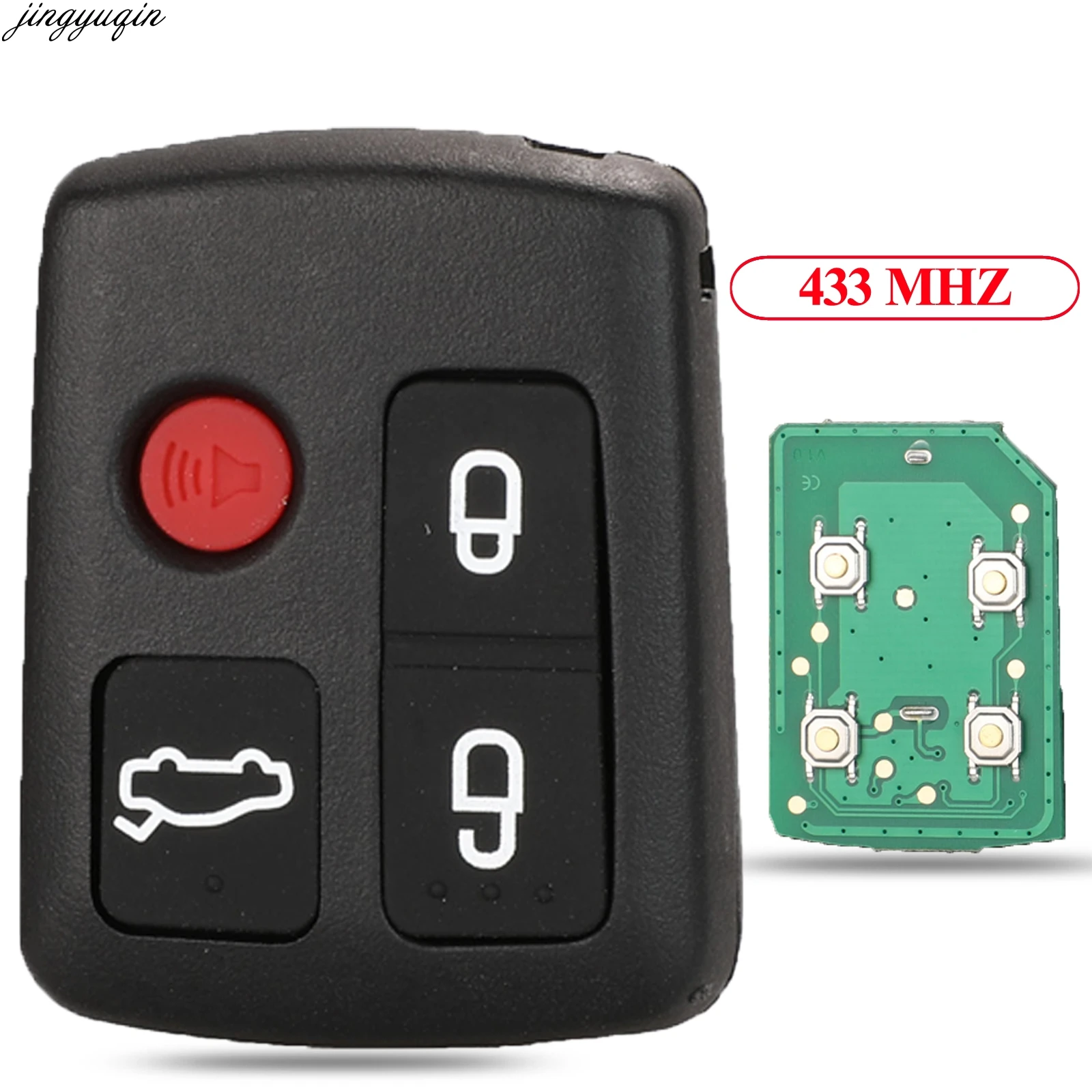 

Jingyuqin Remote Control Car Key 433MHZ BA15K601A For Ford BA BF Falcon Sedan Wagon Keyless 3/4 Buttons Keypad Replacement