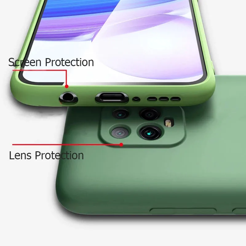 Чехол для Xiaomi Poco X3 NFC высококачественный мягкий матовый чехол из жидкого силикона