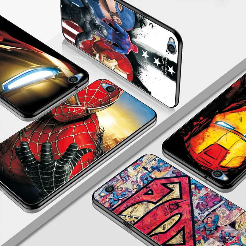 Чехол для телефона Xiaomi Redmi GO чехол S2 Marvel Железный человек черный из ТПУ Note 7 6 Pro 4 4X