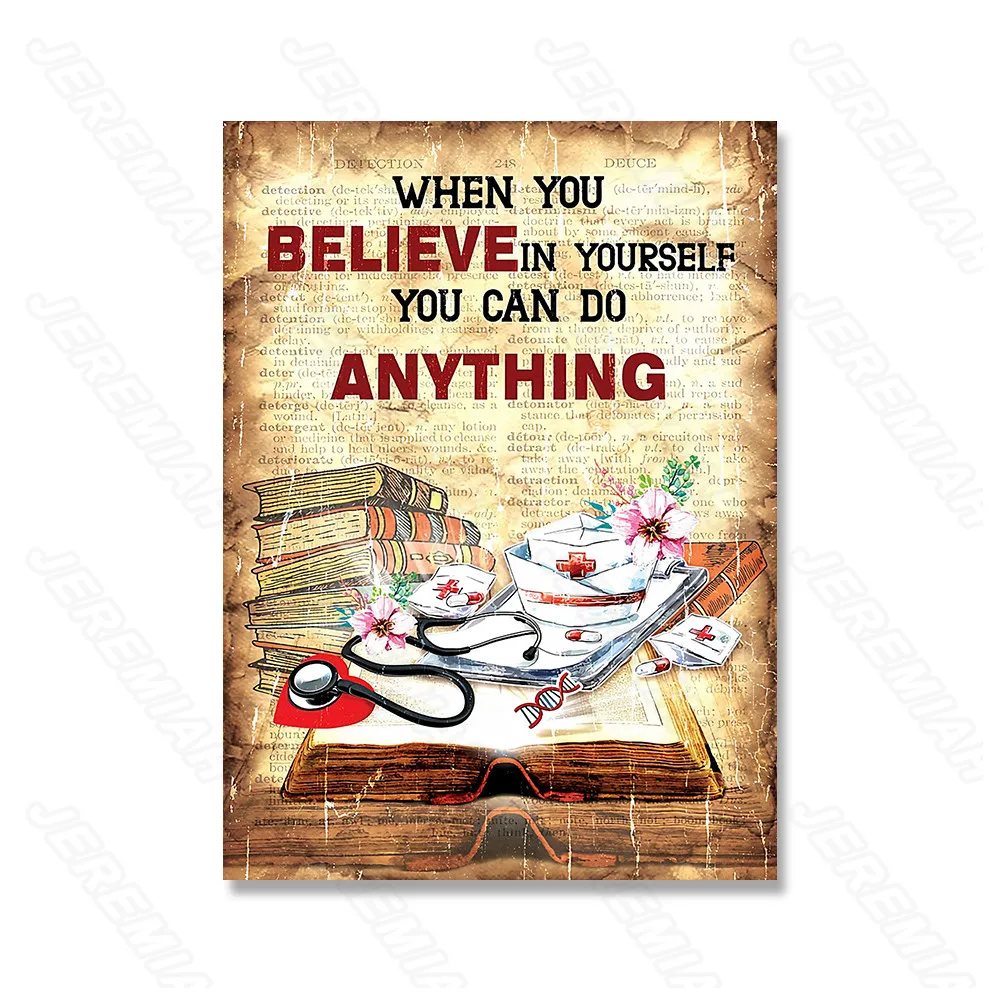 

Doctor Chrysanthemum Letter Poster Nordic Style Waterproof Oil Canvas Print Painting Ink Modern Living Room Bedroom Decoration