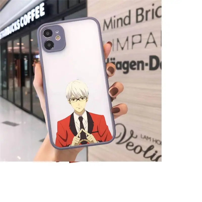 

Japan anime Kakegurui Phone Cases matte transparent For iphone 7 8 11 12 plus mini x xs xr pro max cover
