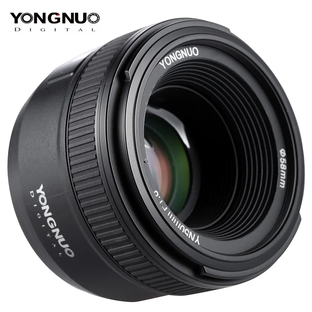 YONGNUO объектив YN50 мм 50 мм F1.8 объектив камеры для Canon для Nikon DLSR объектив камеры