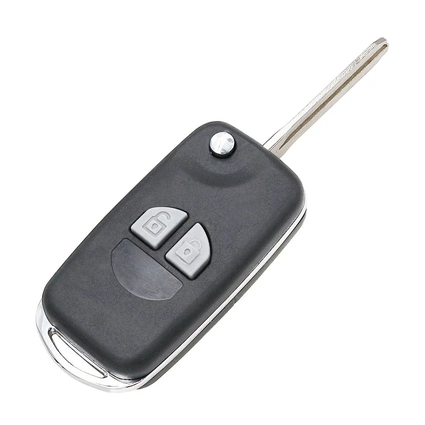 Folding 2 Button Remote Key Shell Case Blank Fob for Suzuki Grand Vitara Swift Ignis SX4 Liana Alto TOY43 blade | Автомобили и