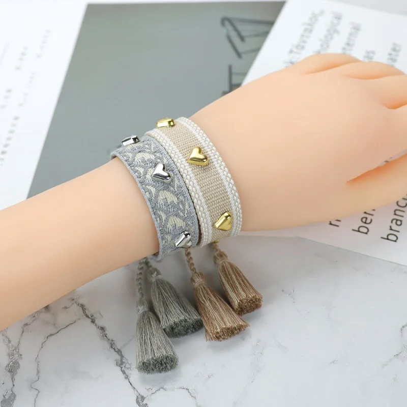 

Bohemian National Style Bracelets Studded With Hearts Summertime Friendship Bracelets Gifts For Sis Best Friends