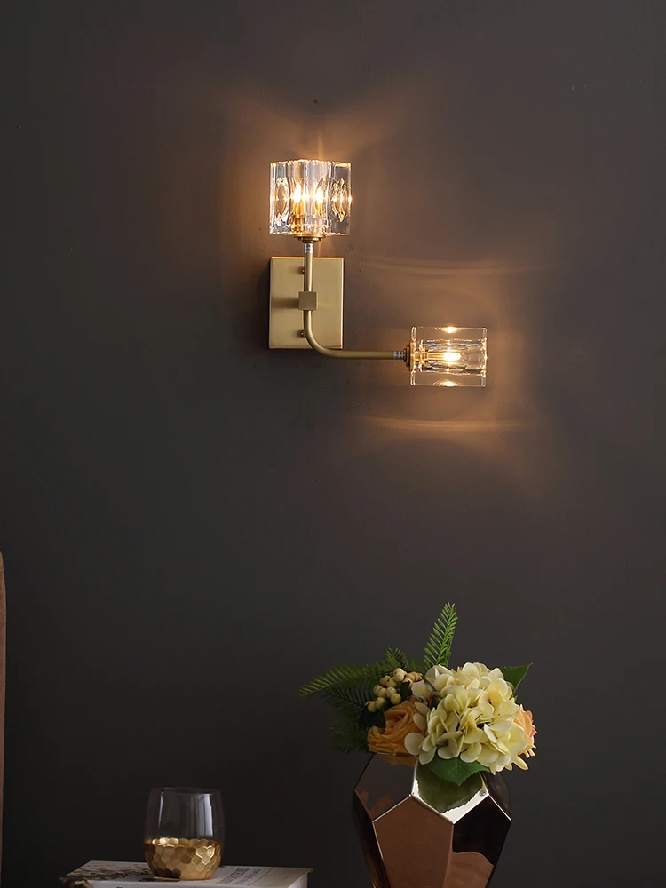 Настенный светильник MOONSHADOW s полностью медный светодиодный Кристалл