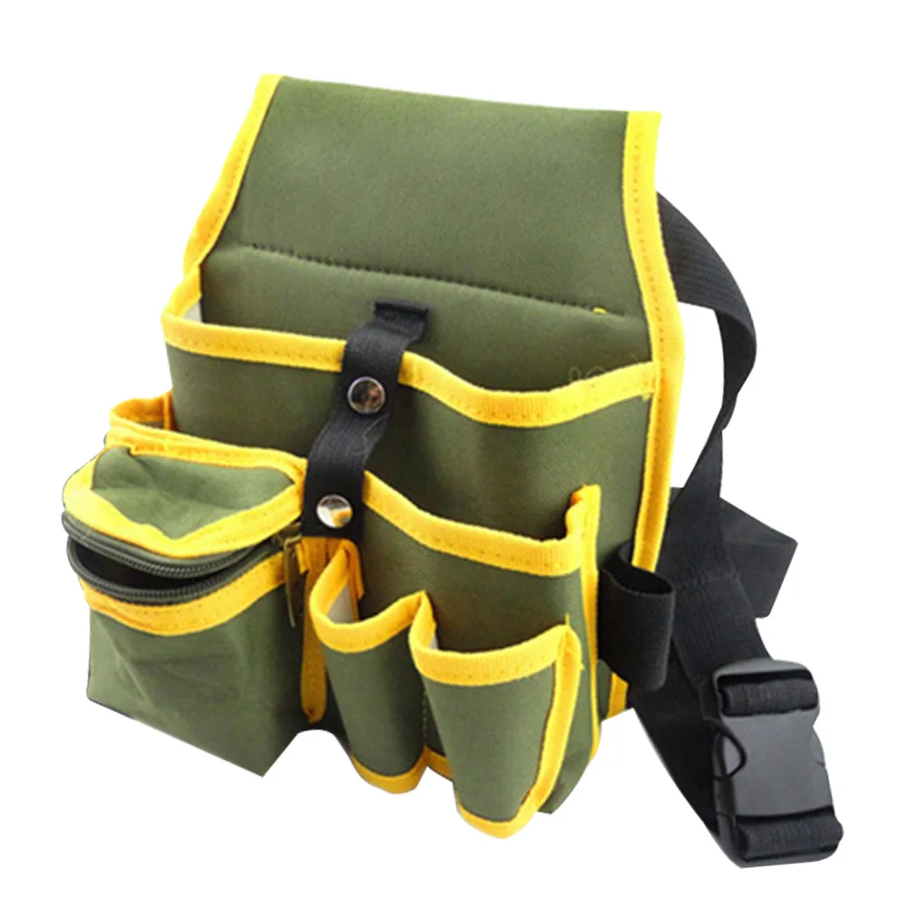 

Wear Resistant Oxford Cloth With Belt Adjustable Buckle Waist Pocke Storage Tool Bag For Electrician Maintenance Holder Durable