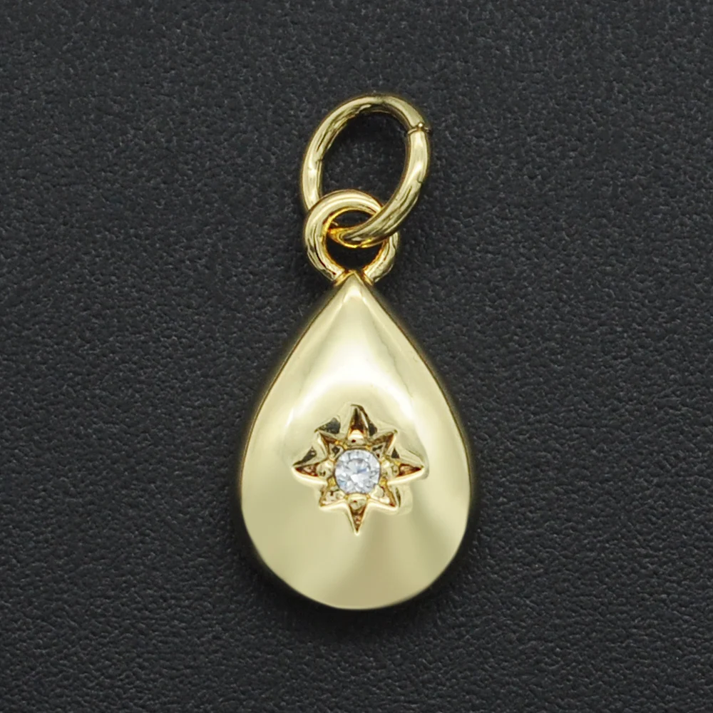 16x8 мм 316 CZ циркон DIY ювелирные изделия капли воды подвеска оптовая продажа