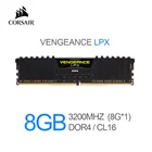 Corsair месть LPX 8 Гб (1X8 ГБ) DDR4 3200 (PC4-25600) C16 1,35 V настольных компьютеров-черный