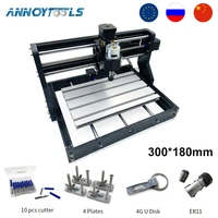 cnc router 3018 pro laser spindle engraver cutting wood diy grbl control 3 axis milling machine wood router craved on metal