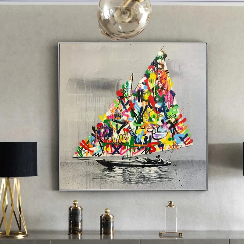 Martin Whatson для парусная лодка холст картины граффити художественные плакаты и принты настенные Гостиная дома