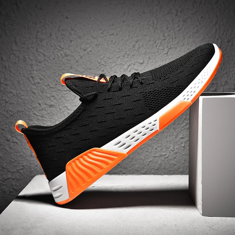Men's Sport Running Shoes Spring Summer Flats Soft Sole Sneakers Breathable Mesh Outdoor Athletic Light Male | Спорт и