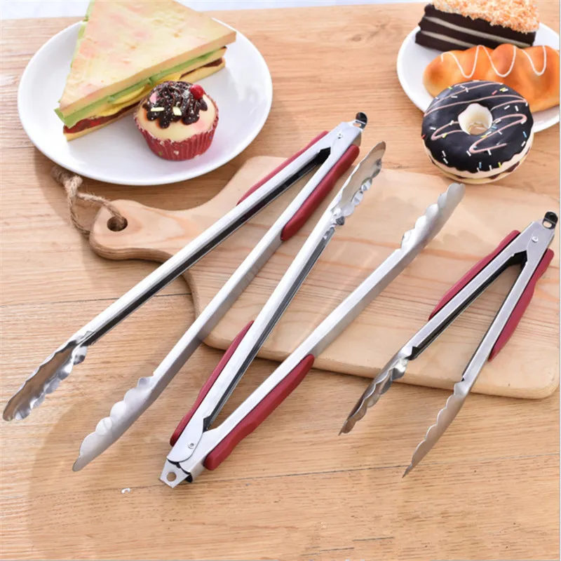 

Stainless Steel BBQ Grilling Tong Non-Stick Salad Bread Serving Tong Kitchen Barbecue Grilling Cooking Tong Kitchen Accessories