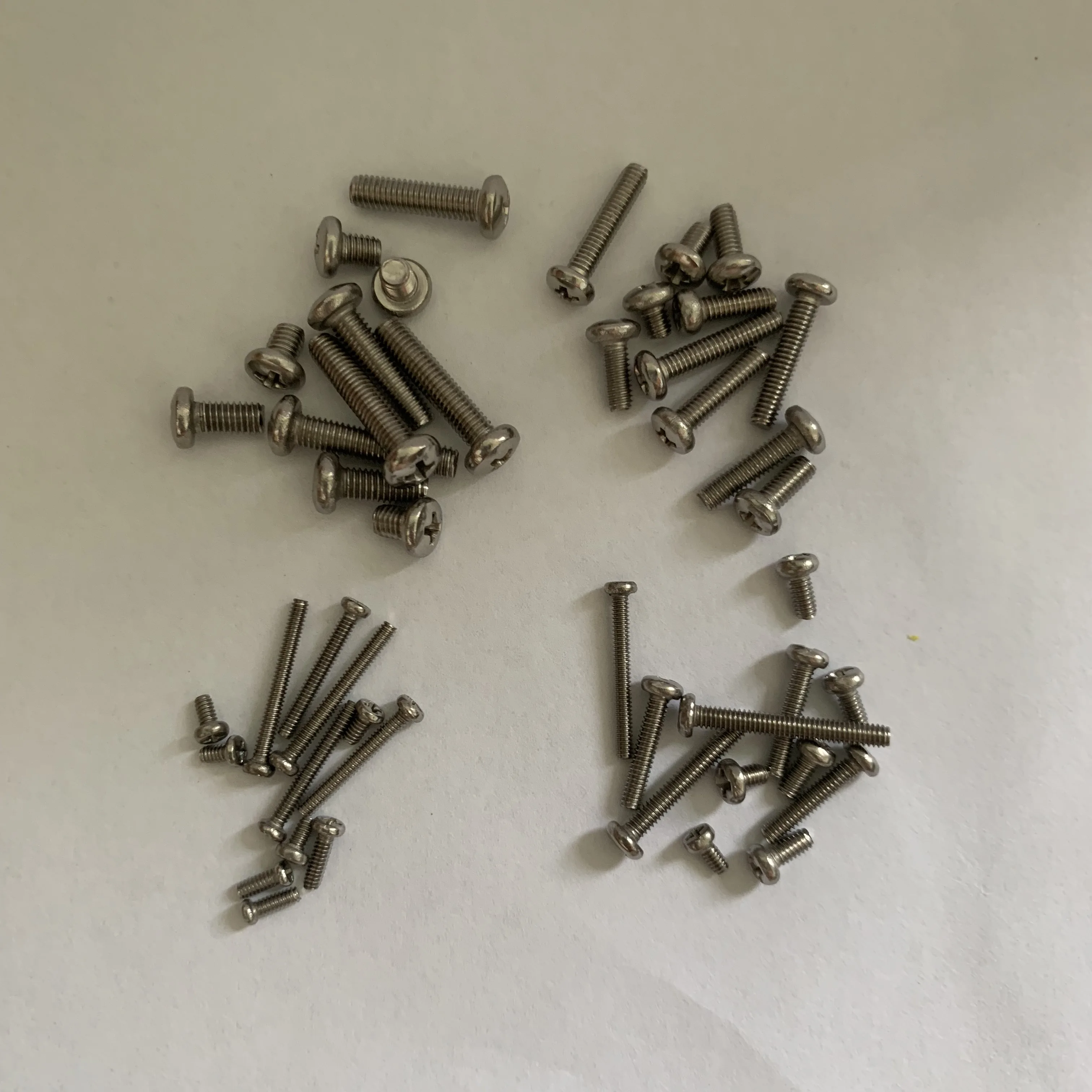 

100pcs/lot M1.6 M2 M2.5 M3 304 Stainless Steel Miniature Cross Head Machine Nail GB818