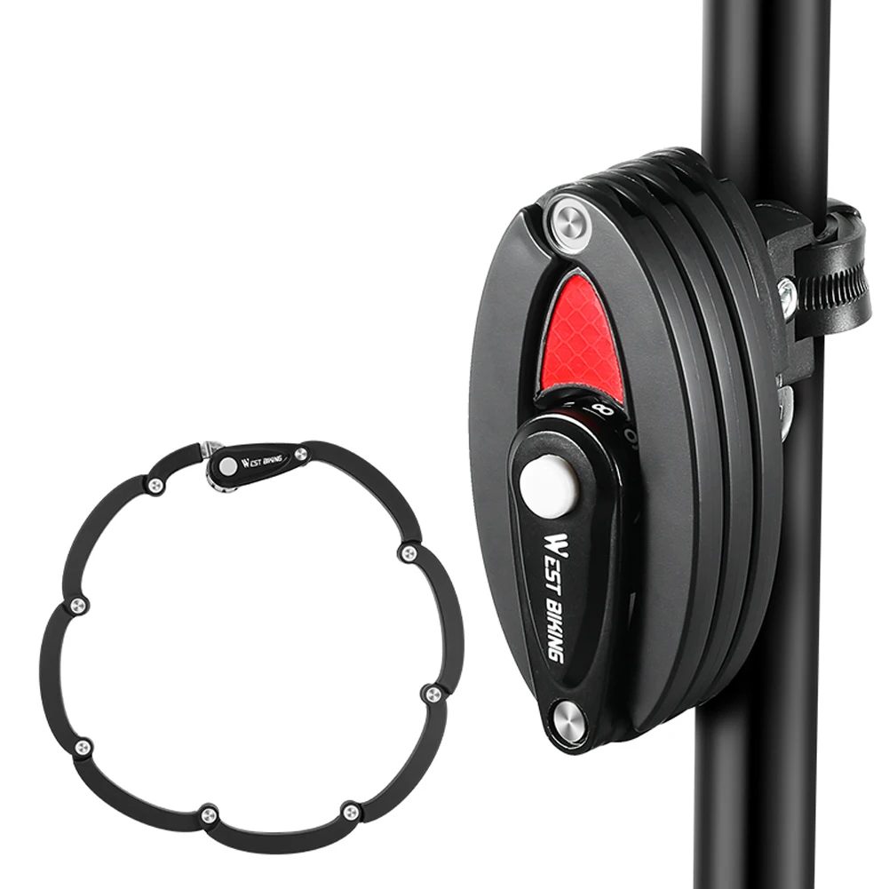 

Велосипедный замок с паролем, складной замок на велосипедные цепи, Велосипедное оборудование, замок с паролем