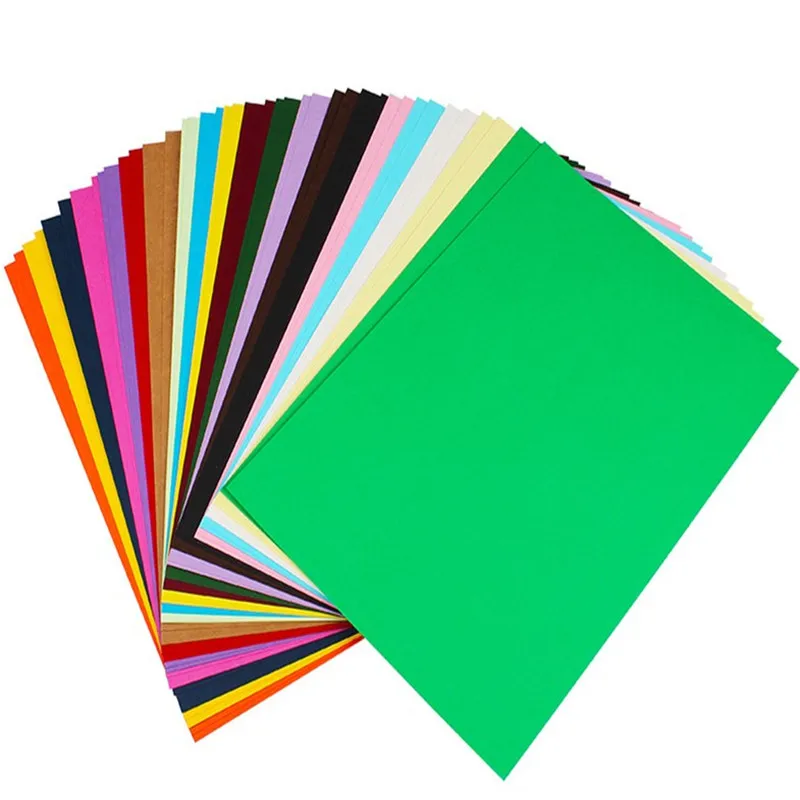 Плотный твердый картон формата А4 50 шт. для творчества режущая бумага оригами